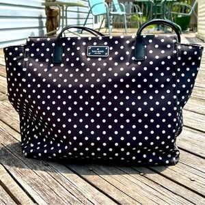 KATE SPADE margareta diamond dot nylon tote bag